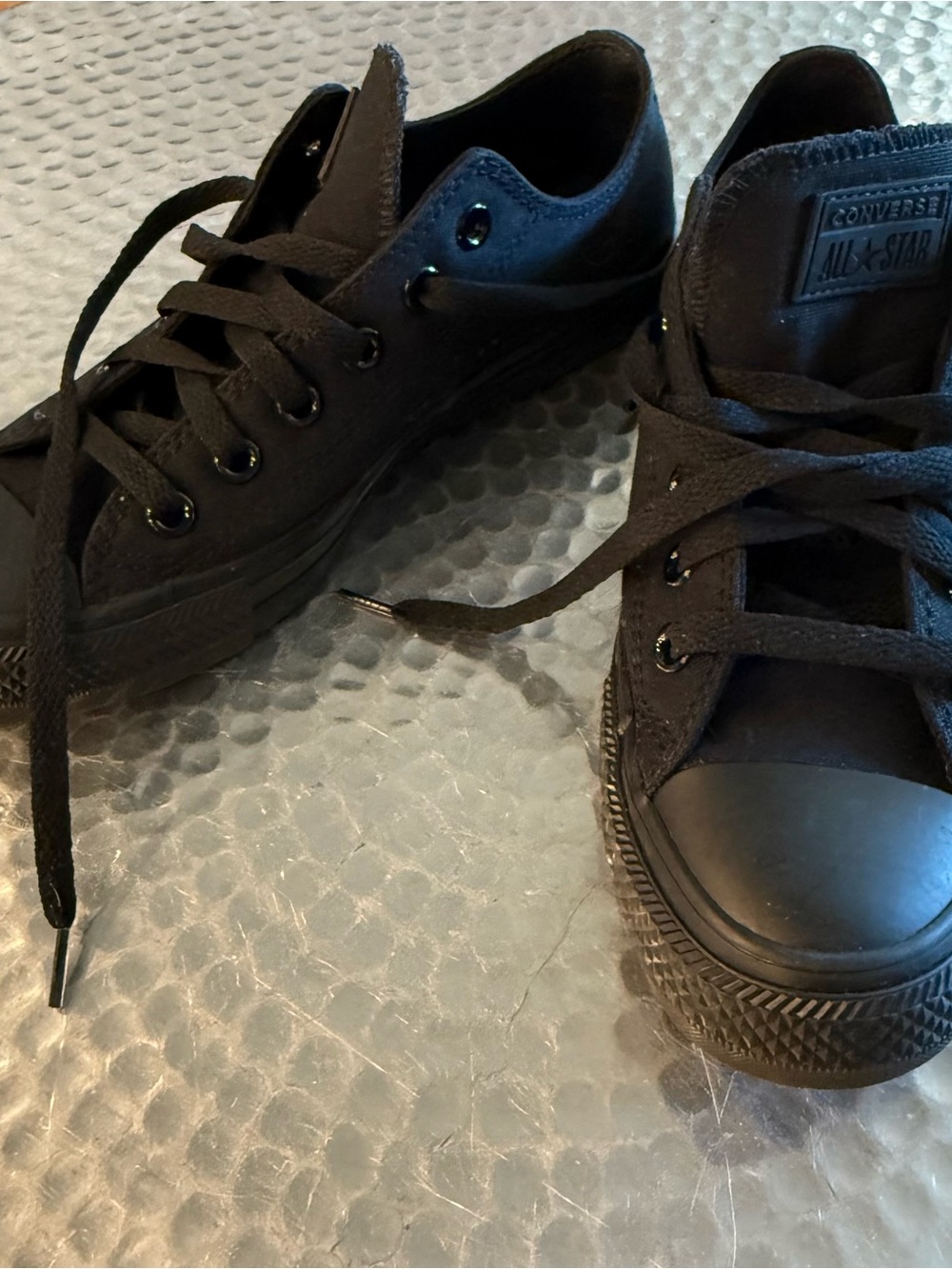 Converse Kids Black Low Top Sneakers